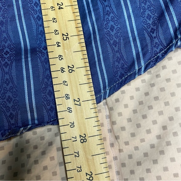 Age Of Wisdom Shirt Pearl Snap Men’s Blue 70’s Vibe Size Medium - Picture 9 of 11